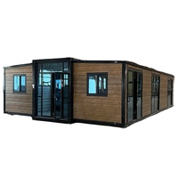 Maison conteneur pliable 20 pieds 40 pieds 3 chambres 2 salles de bain Villa préfabriquée de luxe à ossature acier Vente directe usine