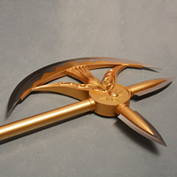 Populer 118cm 4kg tujuh Deadly Sins Lion's Sin of Pride senjata Escanor Divine Axe untuk koleksi Cosplay