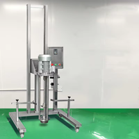 Homogénéisateur industriel à cisaillement élevé, mobile, en acier inoxydable, mélangeur émulsifiant haute vitesse pour la production de crèmes et de lotions cosmétiques
