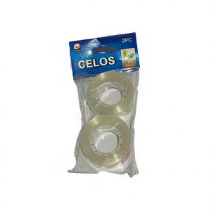 Cinta Adhesiva Transparente Mnj Celos de 2 cm, Paquete de 2 Piezas para Empaque y Uso de Oficina - Product Image 1