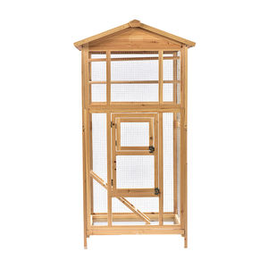 Moderna Jaula para Pájaros de <span class=keywords><strong>Madera</strong></span> Ecológica e Impermeable para Loros Grandes, Jaula para Mascotas de Jardín - Product Image 1