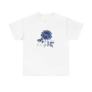 OEM ODM Blue Rose Floral Elegance T <strong>Shirt</strong> with text - Product Image 4
