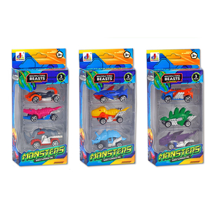 KSF - Juego de 3 Autos de Juguete de Metal Fundido a Presión de Alta Calidad, Modelo de Auto Monstruo, Vehículo de Aleación, Juguetes para Niños - Product Image 1