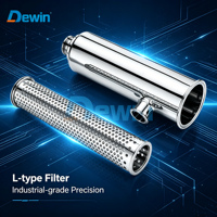 Filtro Sanitario Tipo L DEYI SS304/316L |   Filtro de Tubería de Refrigerante Líquido CDU