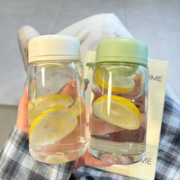 Vente en gros 450ml de gobelet GYM portable avec logo personnalisé transparent Bouteille d'eau de sport en plastique Infuseur de fruits