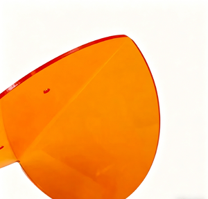 <span class=keywords><strong>Mensole</strong></span> a Mezzaluna in Acrilico Arancione, Supporti da Parete Galleggianti per Piante e Decorazioni - Product Image 4
