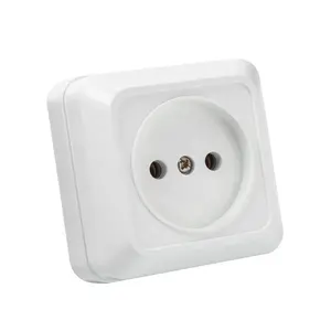 European Standard Residential Wall Switch And Socket 2P Russia Home Application 1 gang surface Control Light Wall Switch socket