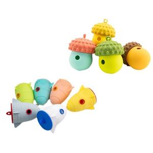 Jouets pour chiens en silicone Baies Pommes <span class=keywords><strong>de</strong></span> pin Alimentation à mâcher Jouets pour animaux <span class=keywords><strong>de</strong></span> compagnie en silicone pour manger lentement - Product Image 5