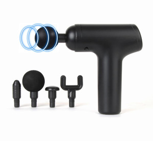 <span class=keywords><strong>Pistola</strong></span> de masaje vibratorio, dispositivo portátil de 6 velocidades, recargable por USB,de alta tensión, novedad de Amazon - Product Image 1