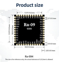 Module sans fil LoRa à spectre étalé Ra-09H prenant en charge le protocole LoRaWAN, puce STM32WLE5CCU6
