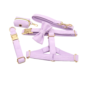 Harness Anjing Berkualitas Tinggi dengan Logo Nama Kustom Multi Warna, Bahan Poliester + Katun, Dilengkapi Tempat Kantong Kotoran Anjing, Kalung Hewan Peliharaan Mewah dan Modis - Product Image 1