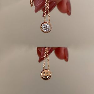 Collier pendentif exquis en argent pur S925 avec diamants floraux, petite clé, flocon de neige, charme original et tendance - Product Image 2