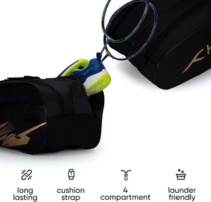 Muestra Gratuita de Bolsa de Tenis de Pádel de Cuero PU Personalizada de Alta Calidad con Compartimento para Zapatos, Bolsa de Raqueta Premium para Uso Deportivo - Product Image 2
