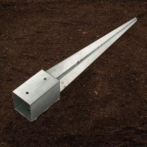 Ancres <span class=keywords><strong>de</strong></span> <span class=keywords><strong>poteau</strong></span> <span class=keywords><strong>de</strong></span> clôture <span class=keywords><strong>de</strong></span> jardin réglables et robustes 50X50 70X70 Structure en <span class=keywords><strong>bois</strong></span> galvanisée en métal avec support triangulaire - Product Image 2