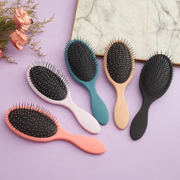 Spazzole per capelli da massaggio personalizzate all'ingrosso per donna spazzola per capelli portatile con cuscino d'aria morbido piccolo