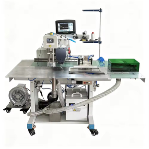 Machine automatique de pose de poches, poseuse de poches avec système d'aspiration, couture programmable pour vêtements de travail et denim - Product Image 2