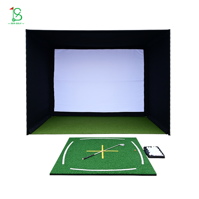 High Quality Golf Simulator Enclosure Weather Proof Personalized Golf Sim Enclosure for Indoor Golf Hitting Training
