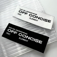 Logo personnalisé, étiquette privée tissée lavable et thermocollante pour vêtements