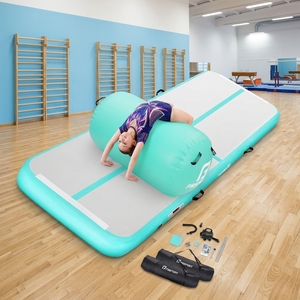FBsport Tapis de gymnastique gonflable de 10 cm d'épaisseur, <span class=keywords><strong>mini</strong></span> tapis de gymnastique gonflable pas cher, tapis de gymnastique gonflable pour le sol - Product Image 1