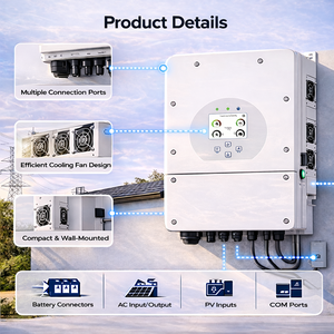 Sistema de Almacenamiento de Energía Solar Híbrido Monofásico de 8kW y 48V de Bajo Voltaje para el Hogar - Product Image 4