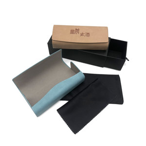 Hộp đựng kính mắt bằng da PU cứng hình vuông, chất lượng cao, tùy chỉnh, bảo vệ mắt kính - Product Image 4