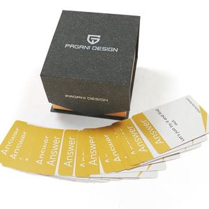 Set di <span class=keywords><strong>Giochi</strong></span> di Carte Personalizzate con 100 Domande per Aziende, Stampa di Fabbrica, Gioco di Carte per la Relazione di Squadra per Adulti - Product Image 2