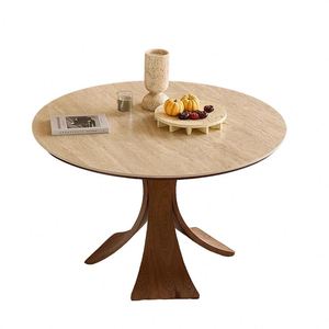 Mesa Redonda Moderna <span class=keywords><strong>de</strong></span> Diseño <span class=keywords><strong>de</strong></span> Mediados <span class=keywords><strong>de</strong></span> Siglo, Superficie <span class=keywords><strong>de</strong></span> Piedra, <span class=keywords><strong>Precio</strong></span> Bajo, Venta al por Mayor - Product Image 2