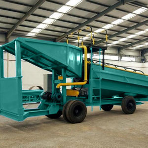 HNAFA 10-200TPH mobil altın kırıcı ve döner yıkayıcı Trommel ve savak kutusu ile yıkama makinesi - Product Image 6