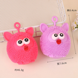 ลูกบอลนกฮูกแปลกใหม่ขายส่งสำหรับเด็กชายเด็กหญิง ของเล่นบีบคลายเครียดนุ่มนิ่ม - Product Image 4