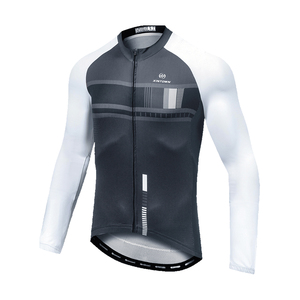 Jersey de Ciclismo de Manga Larga para Hombre y Mujer, de Secado Rápido, Transpirable, con Diseño Personalizado, Protección UV, para Primavera y Otoño - Product Image 1