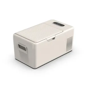 MU S15 Wholesale Small Car Freezers Rechargeable Battery Mini Electric Cooler Portable Camping Car Refrigerator