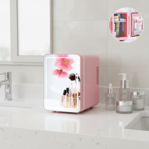 <span class=keywords><strong>Mini</strong></span>-Réfrigérateur Thermoelectrique Portable pour Chambre à Coucher et Maison, Cosmétiques et Soins du Visage, Avec Miroir <span class=keywords><strong>Lumineux</strong></span> LED - Product Image 5