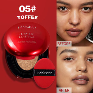 Base de <span class=keywords><strong>Maquillaje</strong></span> <span class=keywords><strong>Ovalada</strong></span> de Cobertura Total en 5 Colores con Borla Suave para <span class=keywords><strong>Mujer</strong></span>, Venta al por Mayor - Product Image 6
