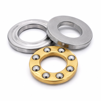 Rodamiento de Bolas de Empuje Plano F8-22, F8-22M 8x22x7mm, Rodamientos de Bolas Axiales Miniatura de Alta Velocidad y Precisión, de Acero Cromado