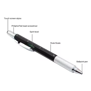 Bolígrafo táctico de plástico para <span class=keywords><strong>hombre</strong></span>, regalos únicos, bolígrafo Stylus, regla, destornillador de calibre de nivel, 6 en 1, bolígrafo multiherramienta de fontanero - Product Image 6