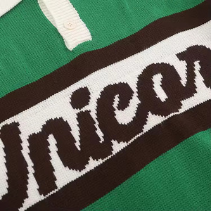 Maglione Pullover da Uomo Personalizzato con Logo, Casual, Maniche Lunghe, Collo a <span class=keywords><strong>Polo</strong></span>, Motivo a Lettere, Lavorazione <span class=keywords><strong>Jacquard</strong></span> - Product Image 5