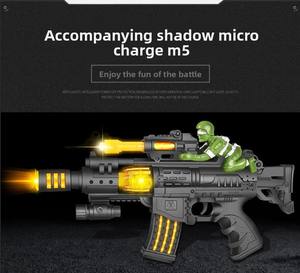 Jouets pour enfants, jouets son et lumière pour garçons, pistolets, musique de simulation pour bébés, mains de sous-machine électrique, saisie - Product Image 5