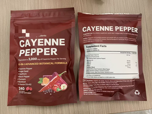 Complément en gélules VivoNu au poivre de Cayenne : Soutient la santé cardiaque, des veines des jambes et des vaisseaux sanguins, améliore la densité osseuse, Vitamine E, D3+K2 - Product Image 6