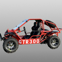 Buggy tout-terrain 200 cm³ à essence avec moteur 4 temps refroidi par eau, transmission par arbre et frein à disque, kart à pédales pour adulte