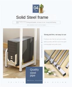 Reinforced Steel-wood <strong>Computer</strong> Desk Desktop <strong>Table</strong> Extended Double <strong>Simple</strong> Modern Home Solid Wood Gaming Bedroom Office Desk - Product Image 6