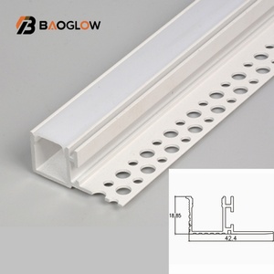 Nouveau design, vente en gros, poignée de main courante d'escalier, tiroirs à ouverture libre, profilé en aluminium, canal pour bande LED, personnalisable - Product Image 1