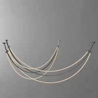 Lustre en aluminium 2023, décoration intérieure, nouveau style, lustre de plafond à led, intensité réglable, télécommande