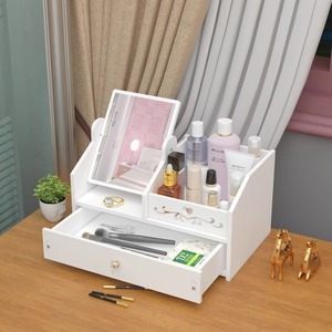 Petit <span class=keywords><strong>miroir</strong></span> rotatif de bureau domestique avec <span class=keywords><strong>miroir</strong></span> de maquillage haute définition placé <span class=keywords><strong>sur</strong></span> la <span class=keywords><strong>table</strong></span> - Product Image 4