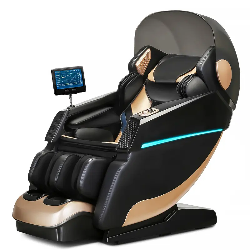 Luxus KI Stimme 4D Null-Schwerkraft ganzkörper-Wärmetherapie elektrische Massage-Stuhl für Shiatsu-Masse