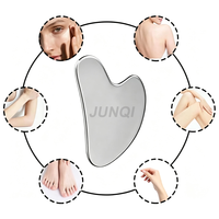 Outil Gua Sha en acier inoxydable avec logo personnalisé, masseur facial, sculpteur de visage, réducteur de double menton, drainage lymphatique