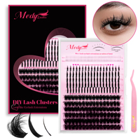 Plateau de rangement isolé pour cils en grappe, sans adhérence interne des fibres, prélèvement rapide, outils professionnels pour artistes en cils