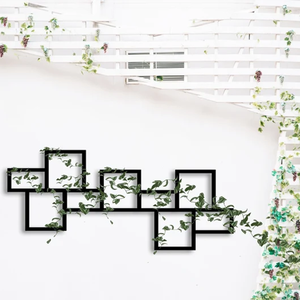 Treillis <span class=keywords><strong>mural</strong></span> en métal <span class=keywords><strong>pour</strong></span> <span class=keywords><strong>plantes</strong></span> grimpantes Supports de conception de jardin <span class=keywords><strong>intérieur</strong></span> et extérieur Condition suspendue - Product Image 2