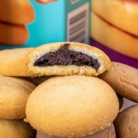 Biscuits mous remplis de centre de collations exotiques en gros avec diverses saveurs de Chine 105 g/boîte