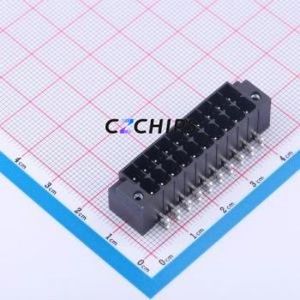 JL15EDGRHCM-35010B01 Plug-in Terminal Block Bent Lead Through Hole,P=3.5mm Board-to-Board / Socket - Closed Screw Fixing 2x10P - Product Image 1