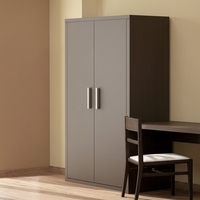 Maßgefertigtes Europäisches Modernes 5-Sterne Apartment-Hotel Schlafzimmer-Set Teak California King Bettgestelle Melamin-Kleiderschränke